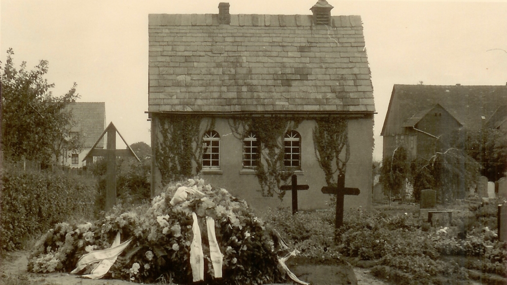 Bau der Friedhofshalle