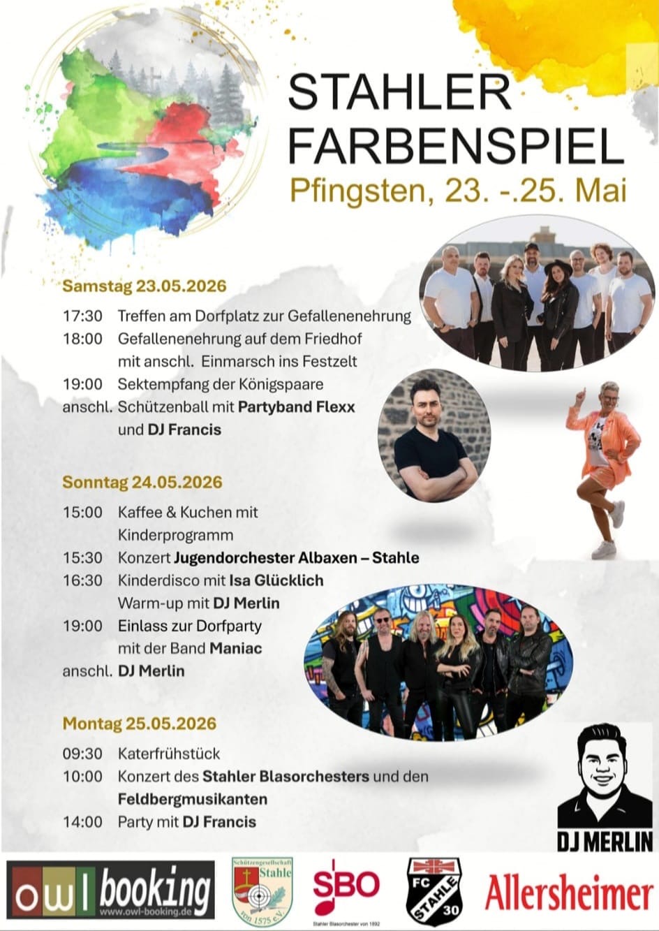 Plakat für das gesamte Fest